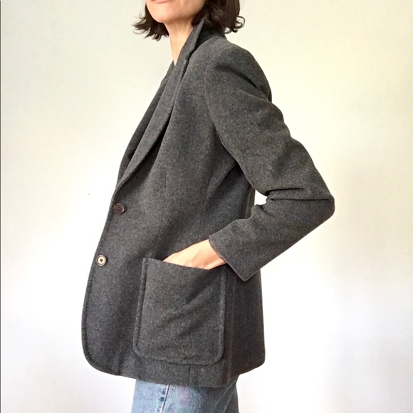 Cashmere wool blend blazer - Picture 8 of 16